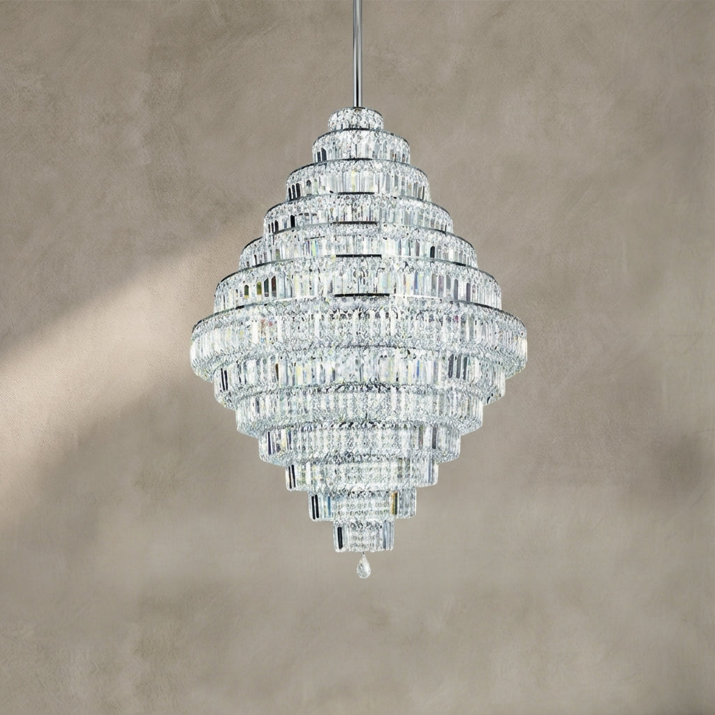 Lamer Lighting Grand Lumina K9 Crystal Round Chandelier - Background Shot
