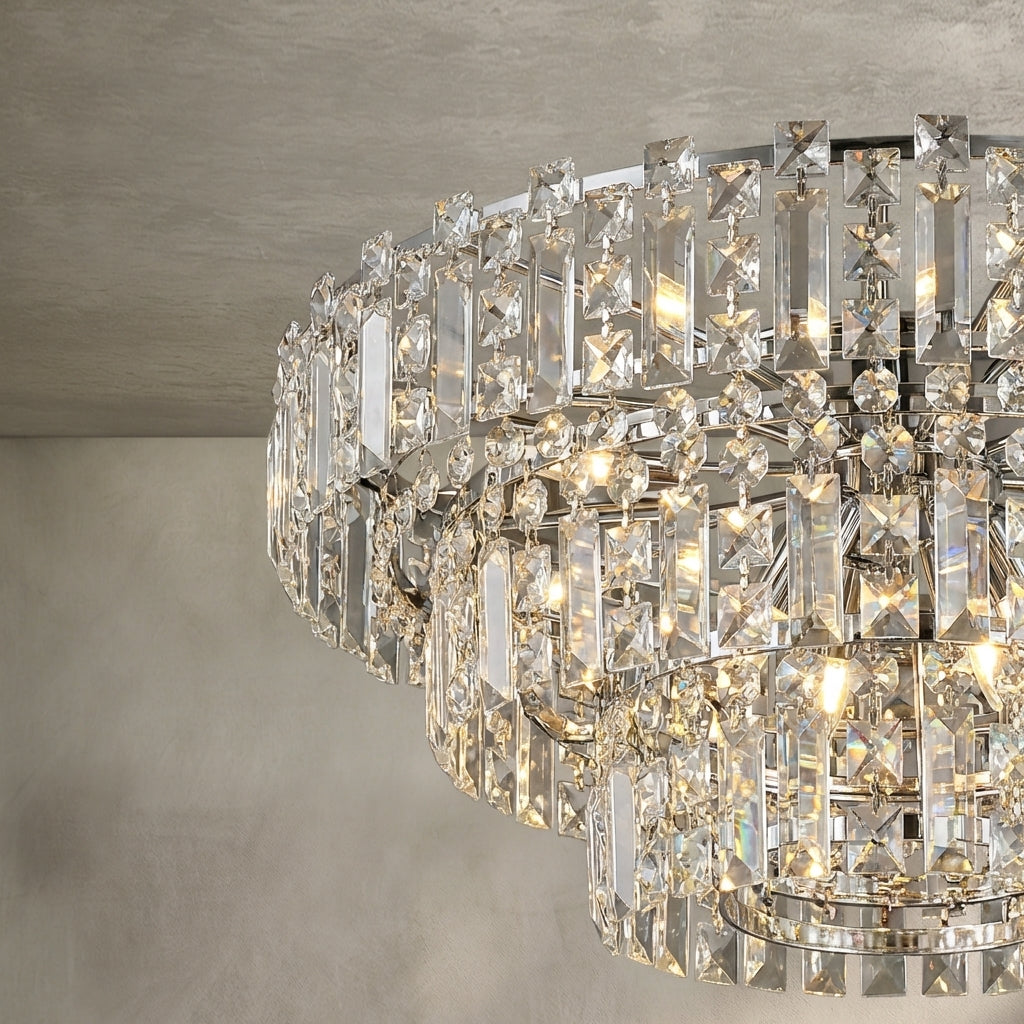 Lamer Lighting Grand Lumina K9 Crystal Round Chandelier - Background Shot