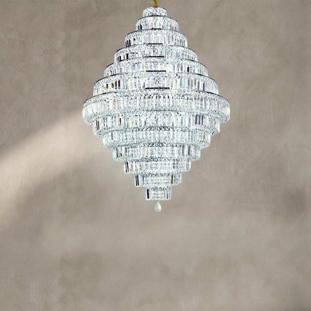 Lamer Lighting Grand Lumina K9 Crystal Round Chandelier - Background Shot