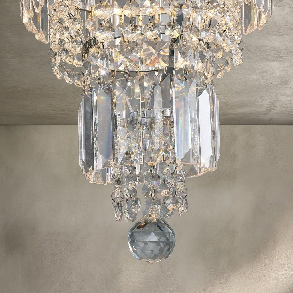 Lamer Lighting Grand Lumina Extra Large Round Crystal Chandelier - Background Shot