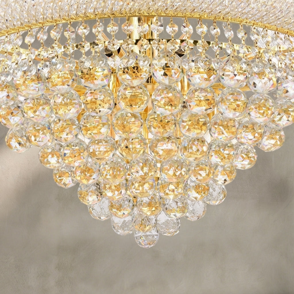 Lamer Lighting Grand Radiance Round Crystal Chandelier - Background Shot