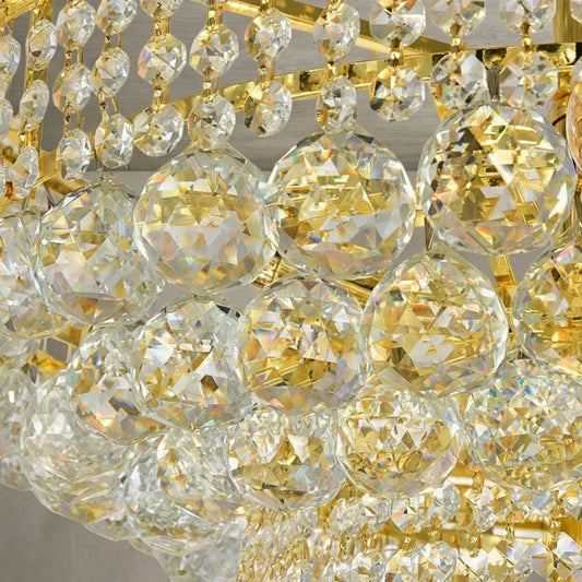 Lamer Lighting Grand Radiance Round Crystal Chandelier - Background Shot