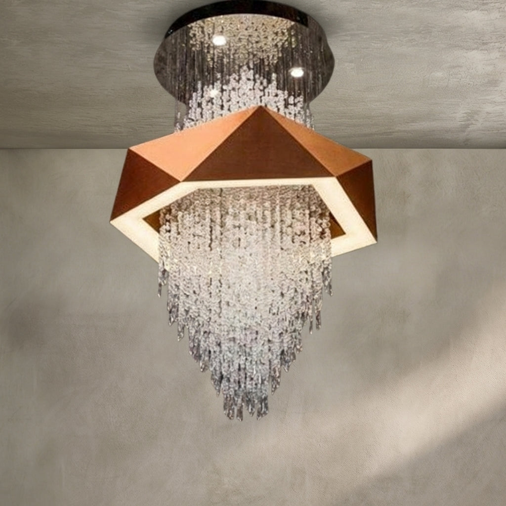 Lamer Lighting Opulent Grandeur Crystal Pendant Chandelier - Background Shot