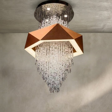 Lamer Lighting Opulent Grandeur Crystal Pendant Chandelier - Background Shot