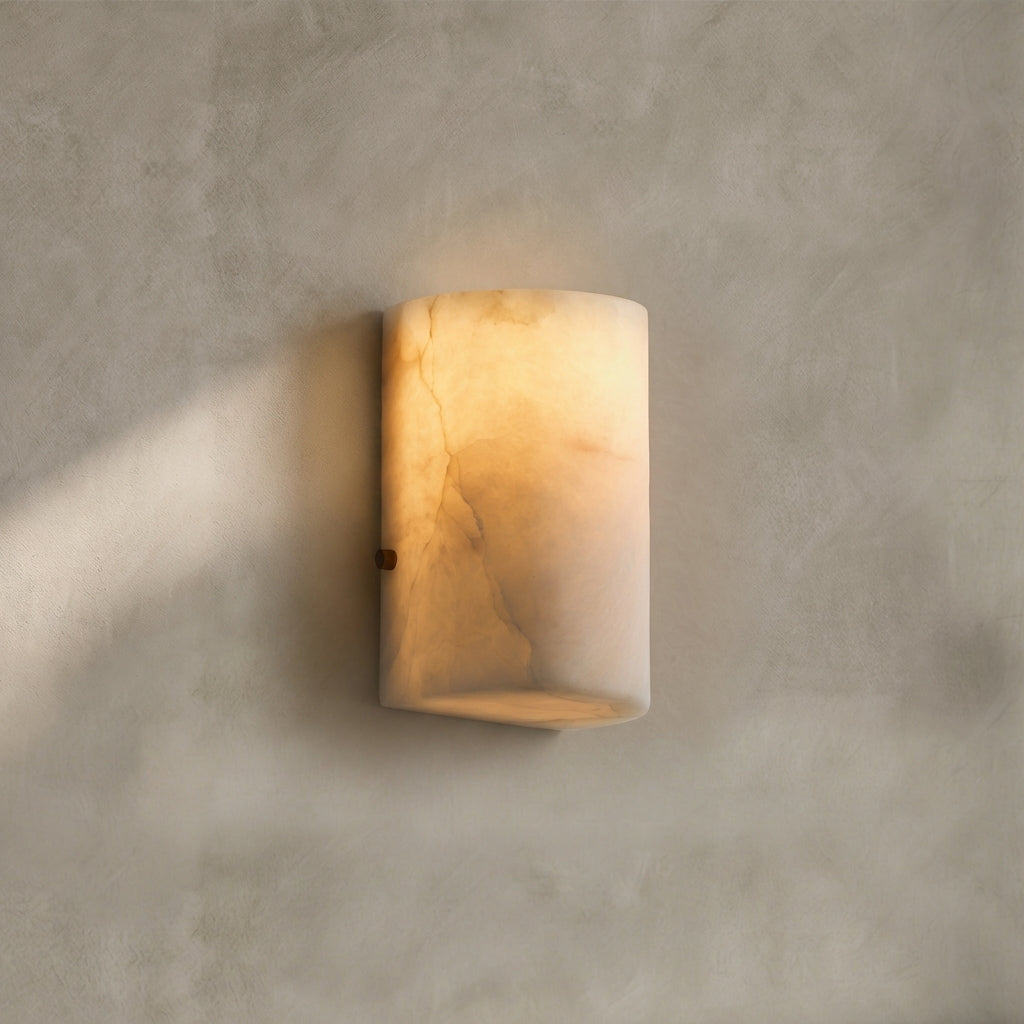 Lamer Lighting Luminous Alabaster Stone Sconce - Background Shot