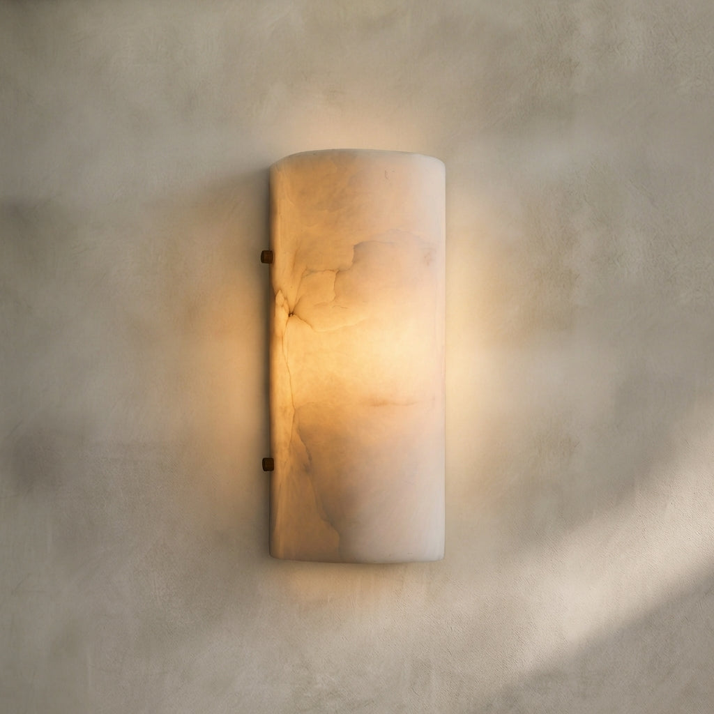 Lamer Lighting Luminous Alabaster Stone Sconce - Background Shot