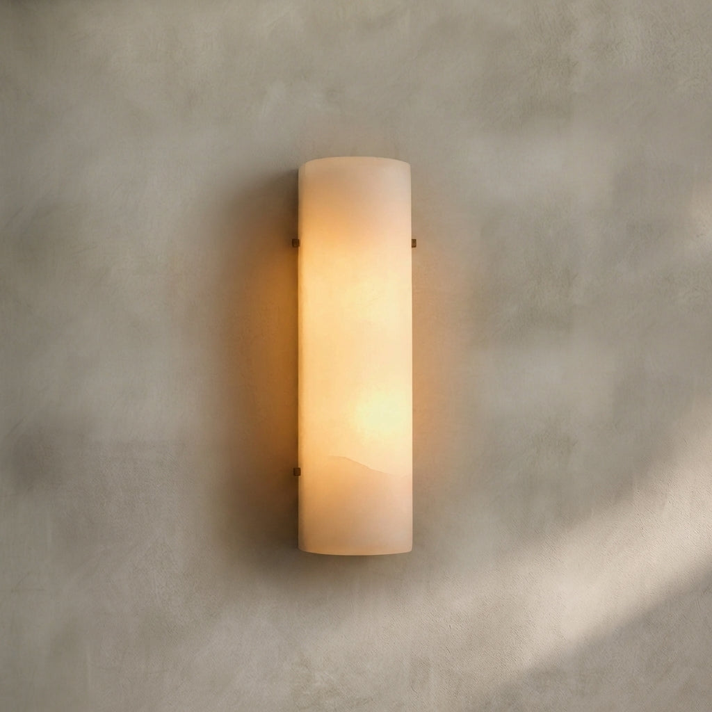 Lamer Lighting Luminous Alabaster Stone Sconce - Background Shot