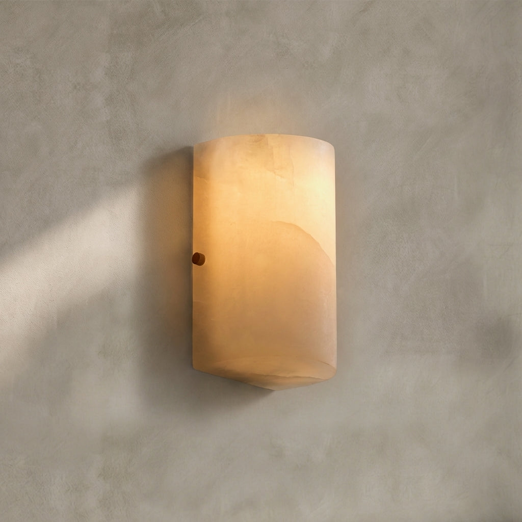 Lamer Lighting Luminous Alabaster Stone Sconce - Background Shot