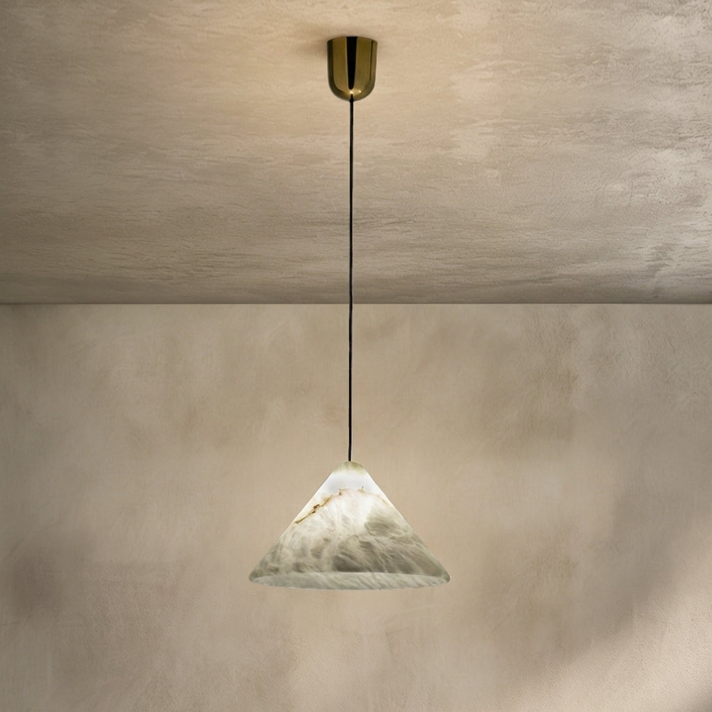 Lamer Lighting Sakura Bloom Alabaster Pendant - Background Shot