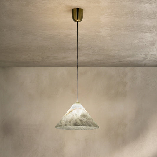 Lamer Lighting Sakura Bloom Alabaster Pendant - Background Shot