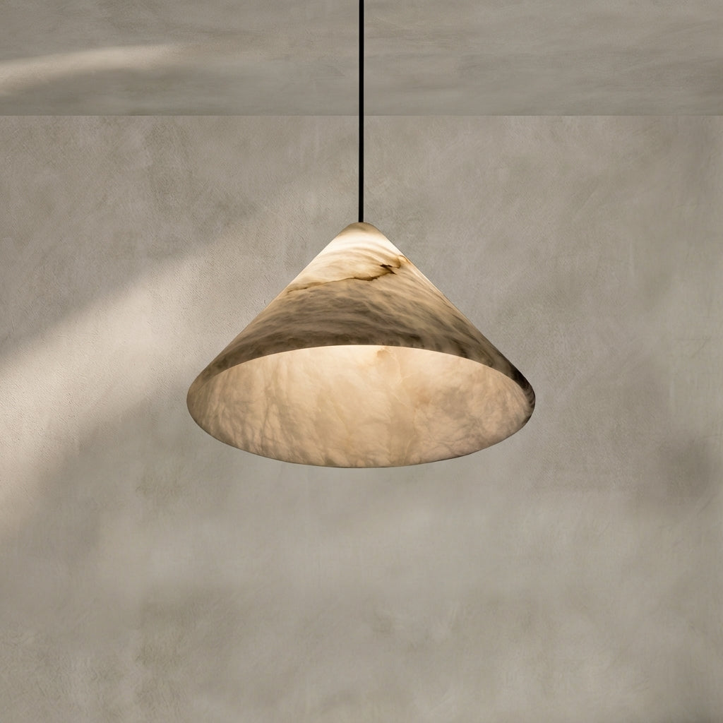 Lamer Lighting Sakura Bloom Alabaster Pendant - Background Shot