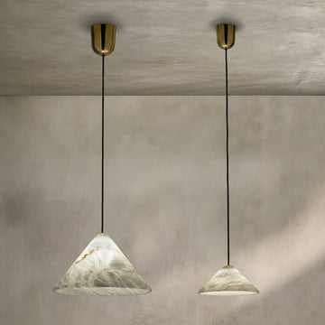 Lamer Lighting Sakura Bloom Alabaster Pendant - Background Shot