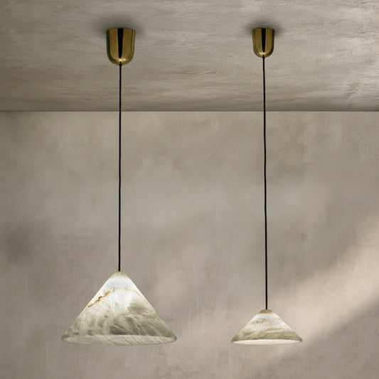 Lamer Lighting Sakura Bloom Alabaster Pendant - Background Shot