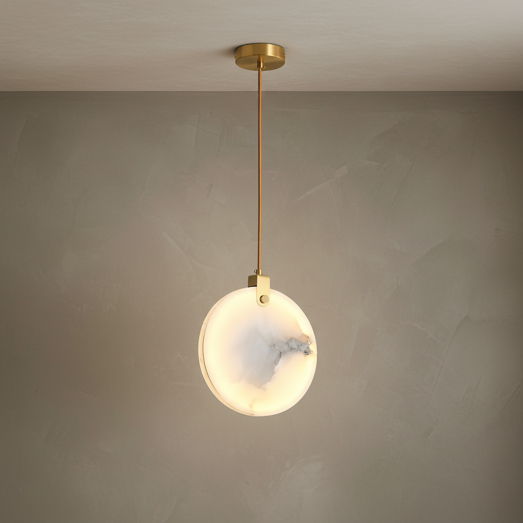 Lamer Lighting Aura Marble Multi-Light Pendant Chandelier - Background Shot
