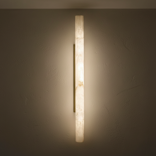 Lamer Lighting Alabaster Linear Wall Sconce - Background Shot
