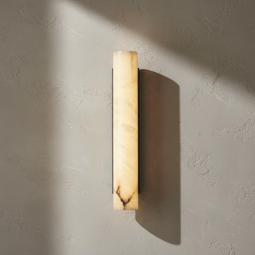Lamer Lighting Alabaster Linear Wall Sconce - Background Shot