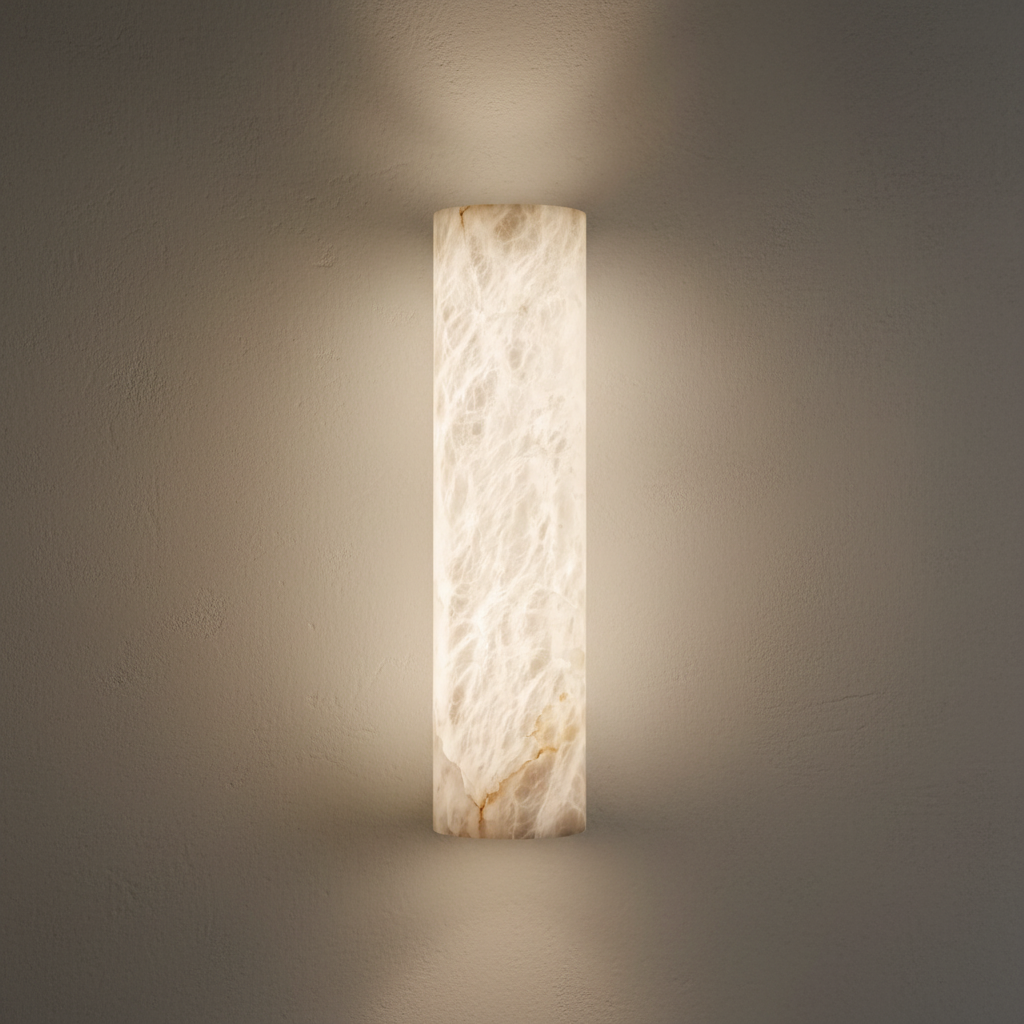 Lamer Lighting Alabaster Linear Wall Sconce - Background Shot