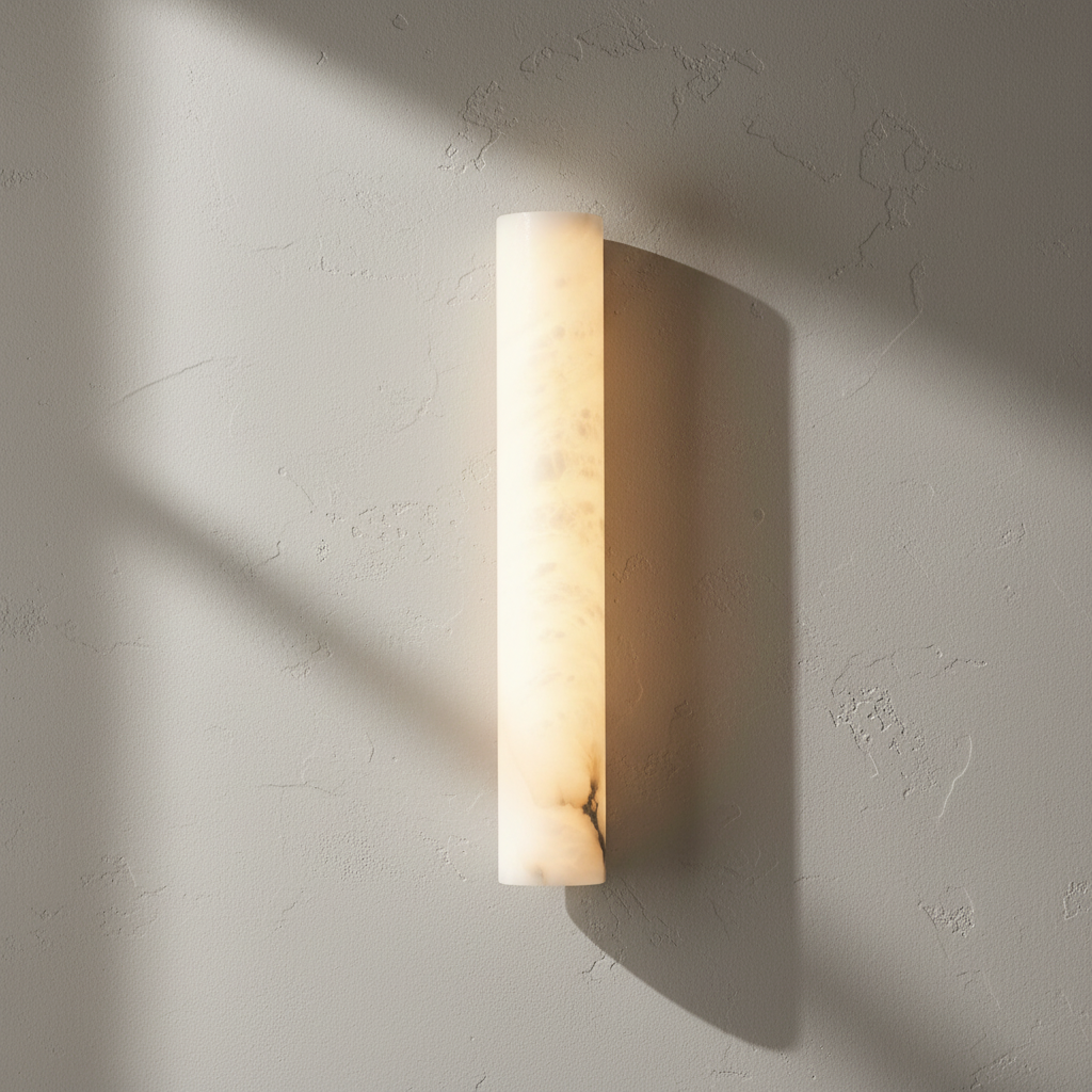 Lamer Lighting Alabaster Linear Wall Sconce - Background Shot