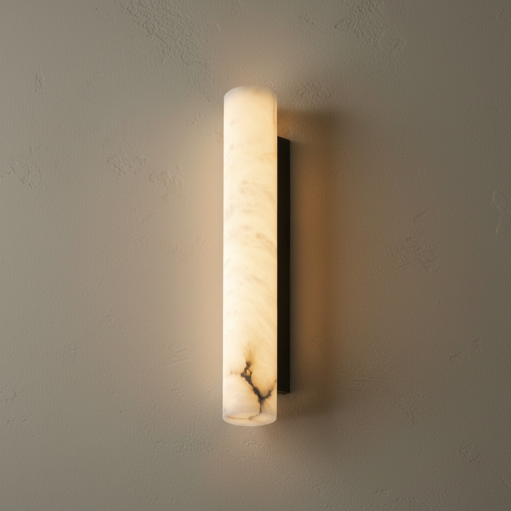 Lamer Lighting Alabaster Linear Wall Sconce - Background Shot