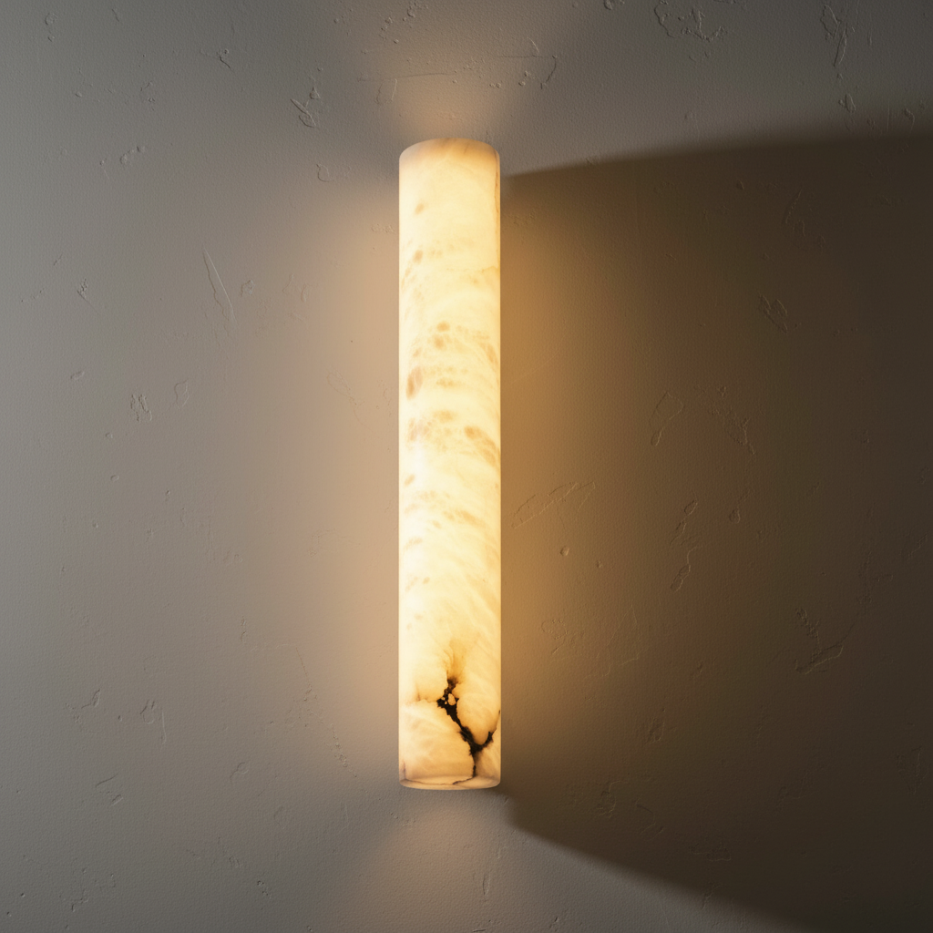 Lamer Lighting Alabaster Linear Wall Sconce - Background Shot