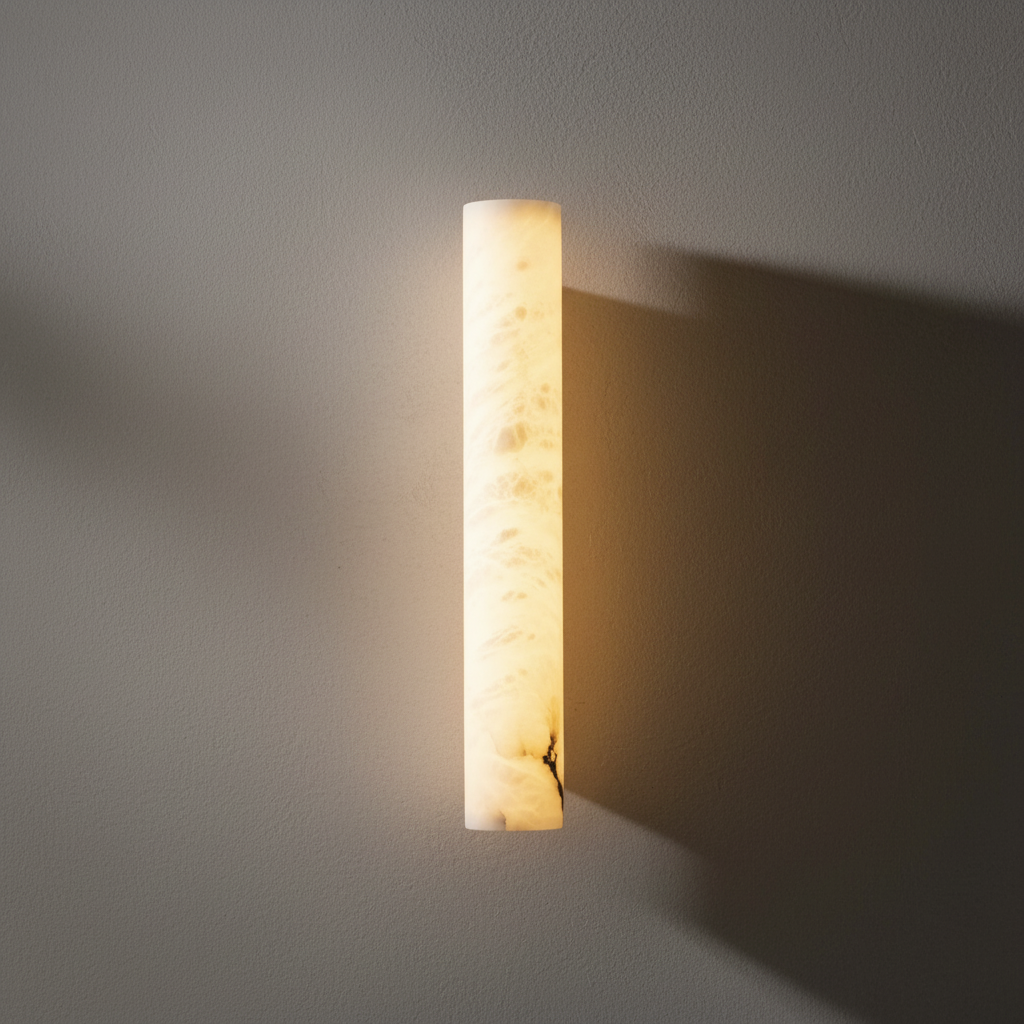 Lamer Lighting Alabaster Linear Wall Sconce - Background Shot