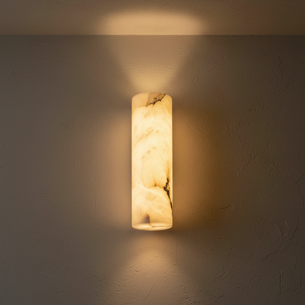 Lamer Lighting Alabaster Linear Wall Sconce - Background Shot