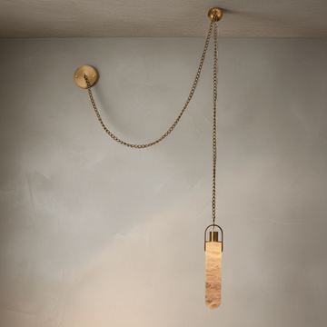 Lamer Lighting Snowflake Alabaster 1-Light Multi-Drop Pendant - Background Shot