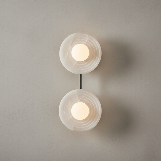 Lamer Lighting Aura Petal Alabaster Wall Sconce - Background Shot