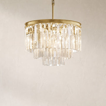 1920s Odaon Multi Tierd Round Chandelier 20"32"44"