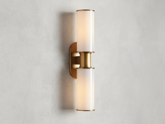 Harrlin Double Sconce in Milk
