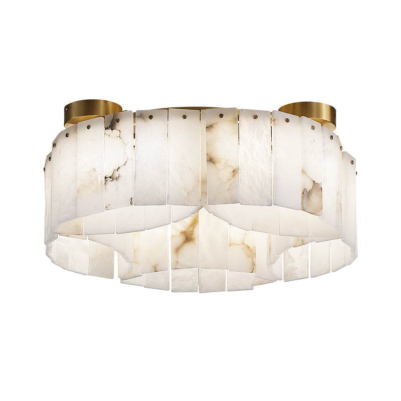 Lamer Lighting Alabaster Aura Flush Mount Ceiling Lamp - Background Shot