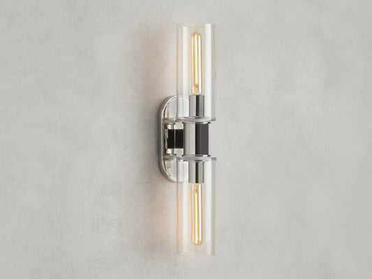 Harrlin Double Sconce in Clear