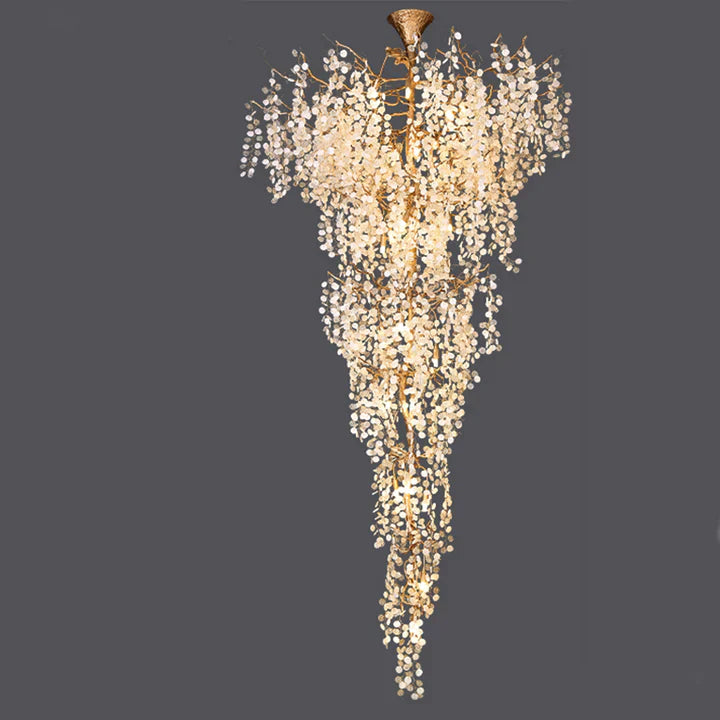 Lamer Lighting Gilded Bloom Branch Chandelier - Background Shot