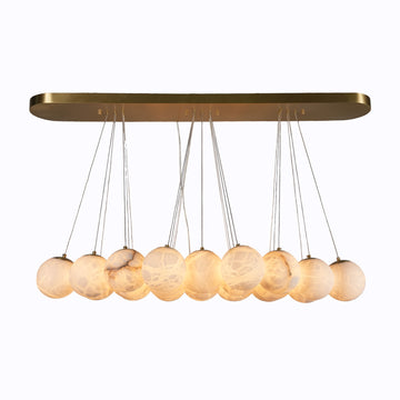 12-Light 54.75-in Brass Indoor Island Chandelier
