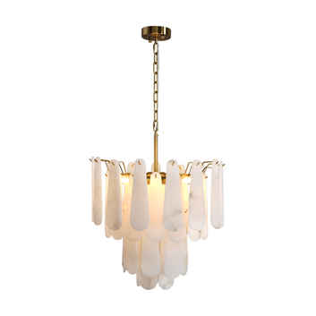 Alabaster Foyer Chandelier Lighting, Luxury Modern Lighting