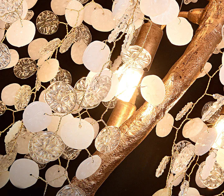 Lamer Lighting Gilded Bloom Branch Chandelier - Background Shot