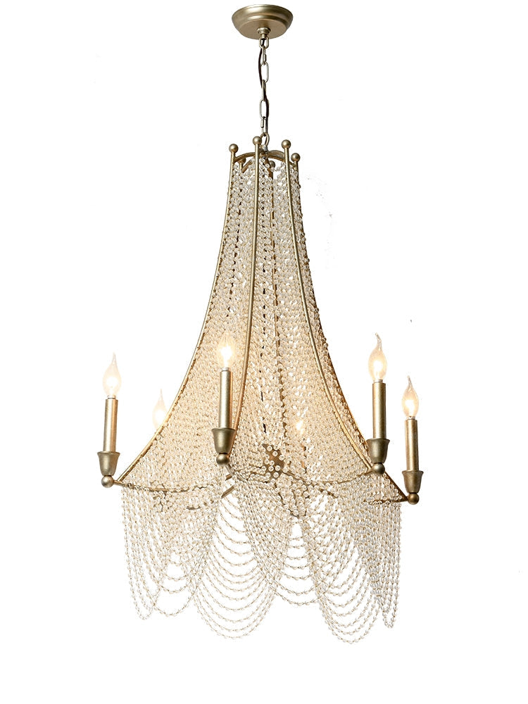Lamer Lighting Grand Lumina Crystal Beaded Chandelier - Background Shot
