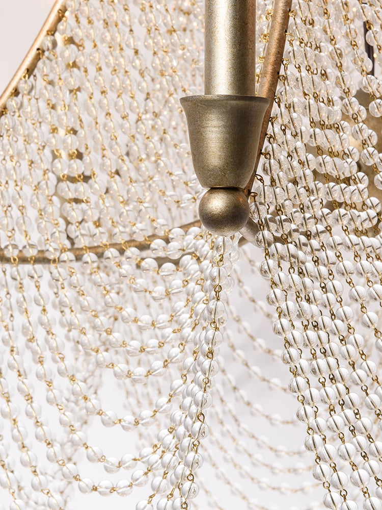 Lamer Lighting Grand Lumina Crystal Beaded Chandelier - Background Shot