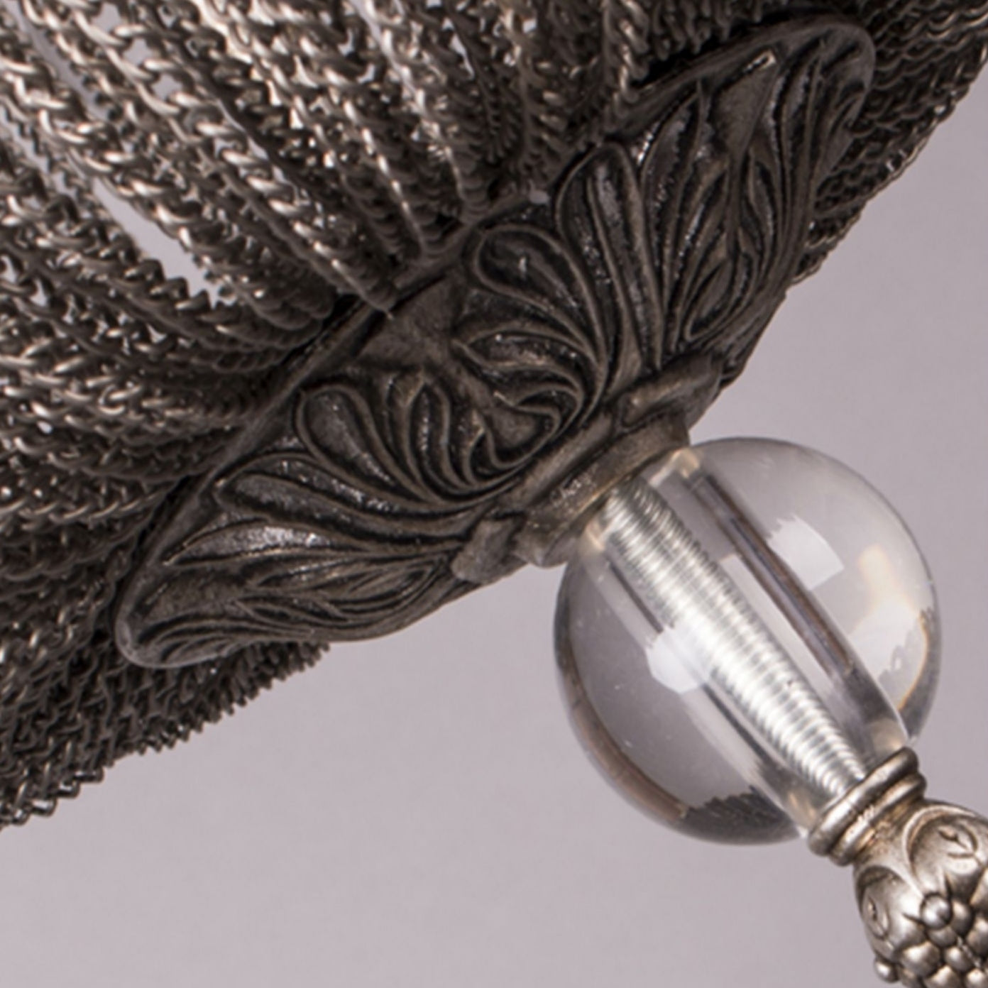 Lamer Lighting Grand Lumina Metal Art Crystal Chandelier - Background Shot