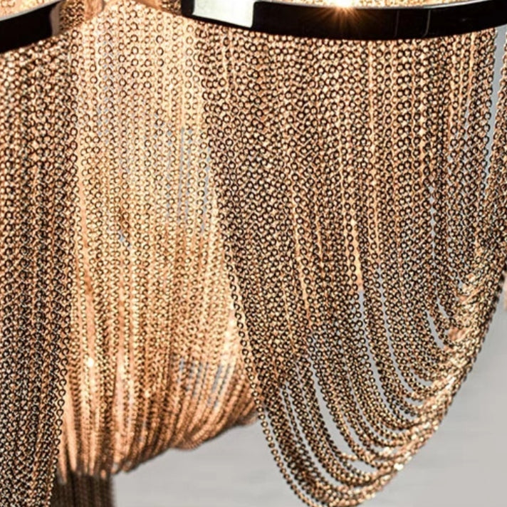 Lamer Lighting Grand Lumina Cascade Tassel Chandelier - Background Shot