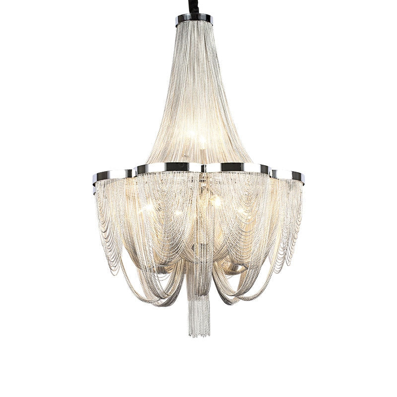 Lamer Lighting Grand Lumina Cascade Tassel Chandelier - Background Shot