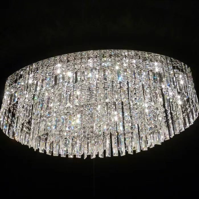 Lamer Lighting Grand Tiered Crystal Flush Mount Chandelier - Background Shot