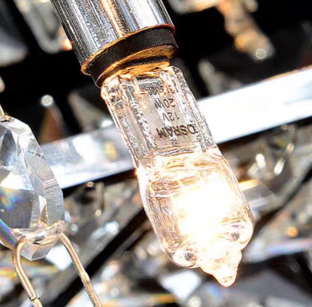 Lamer Lighting Grand Tiered Crystal Flush Mount Chandelier - Background Shot