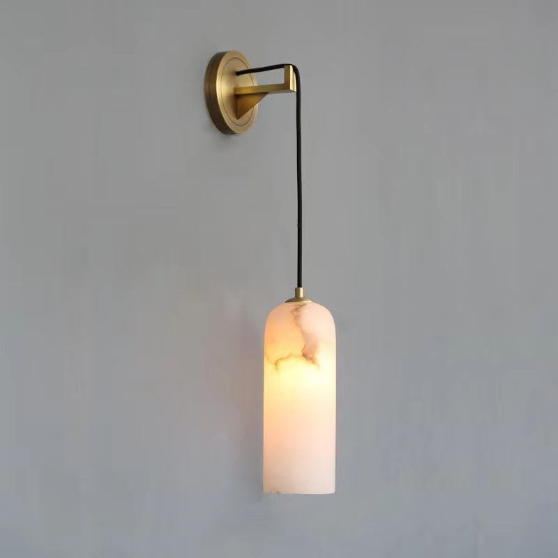Louise Modern Alabaster Wall Sconce