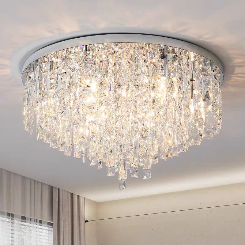 Lamer Lighting Grand Tiered Round Flush Mount Chandelier - Background Shot
