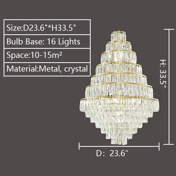 Lamer Lighting Grand Radiance Round Crystal Chandelier - Background Shot