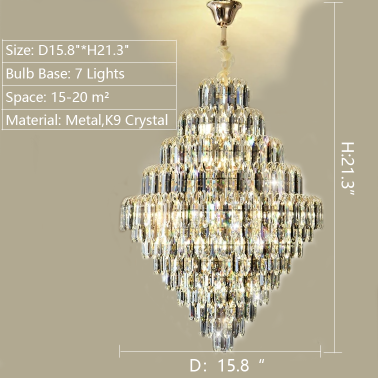Lamer Lighting Grand Lumina K9 Crystal Chandelier - Background Shot
