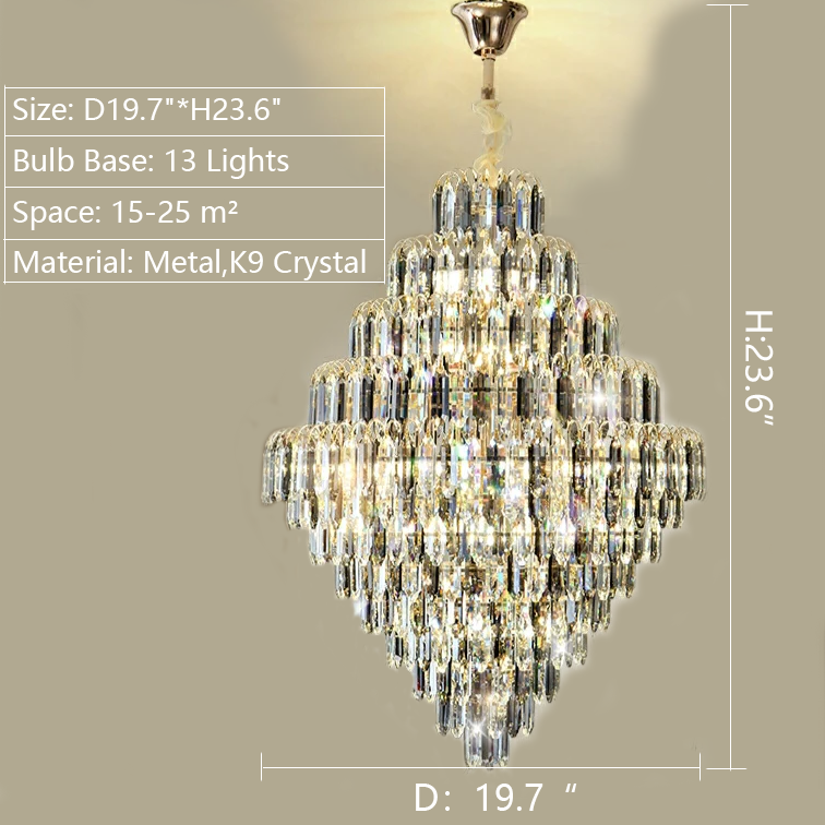 Lamer Lighting Grand Lumina K9 Crystal Chandelier - Background Shot