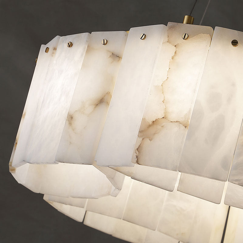 Lamer Lighting Alabaster Aura Flush Mount Ceiling Lamp - Background Shot