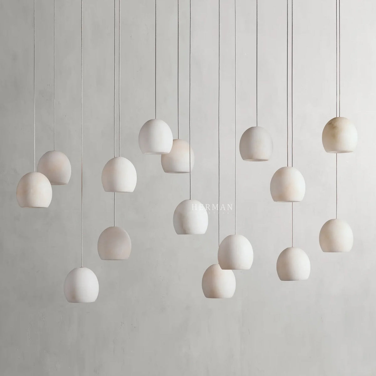 Arica Alabaster Linear Chandelier